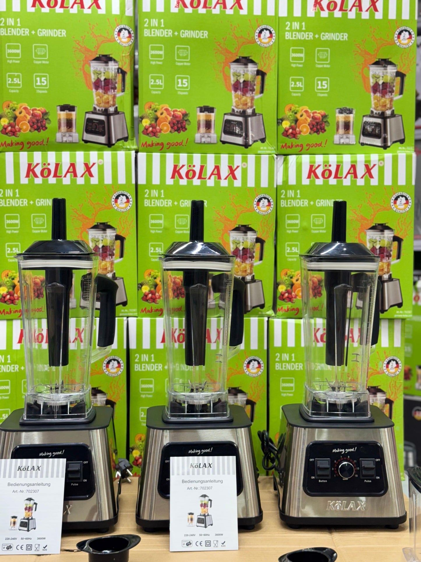 KöLAX 2-in-1 Blender and Grinder