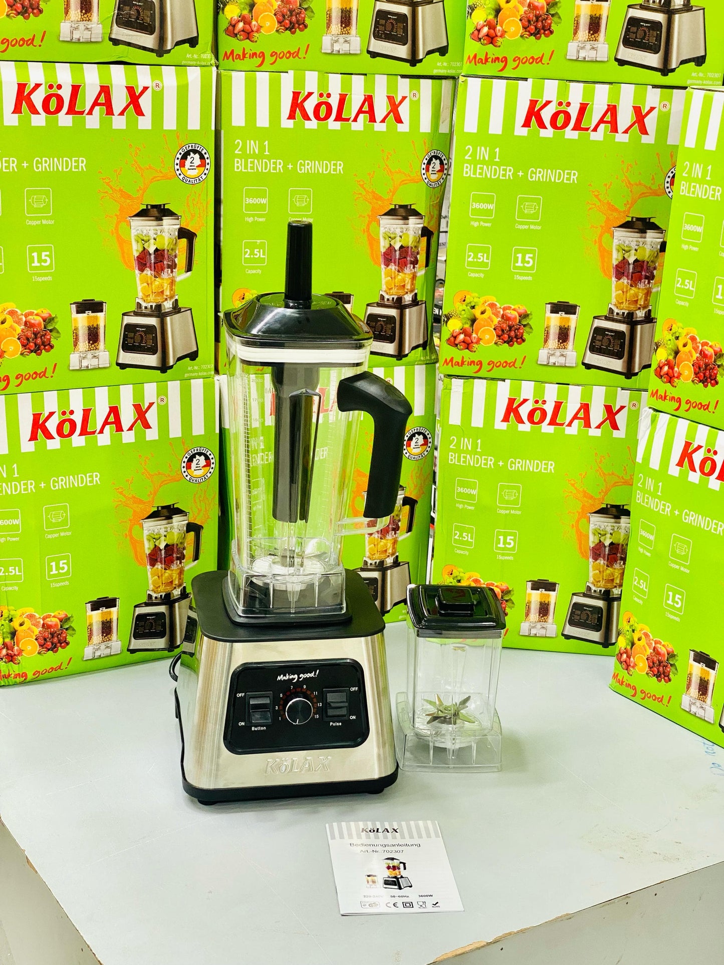 KöLAX 2-in-1 Blender and Grinder