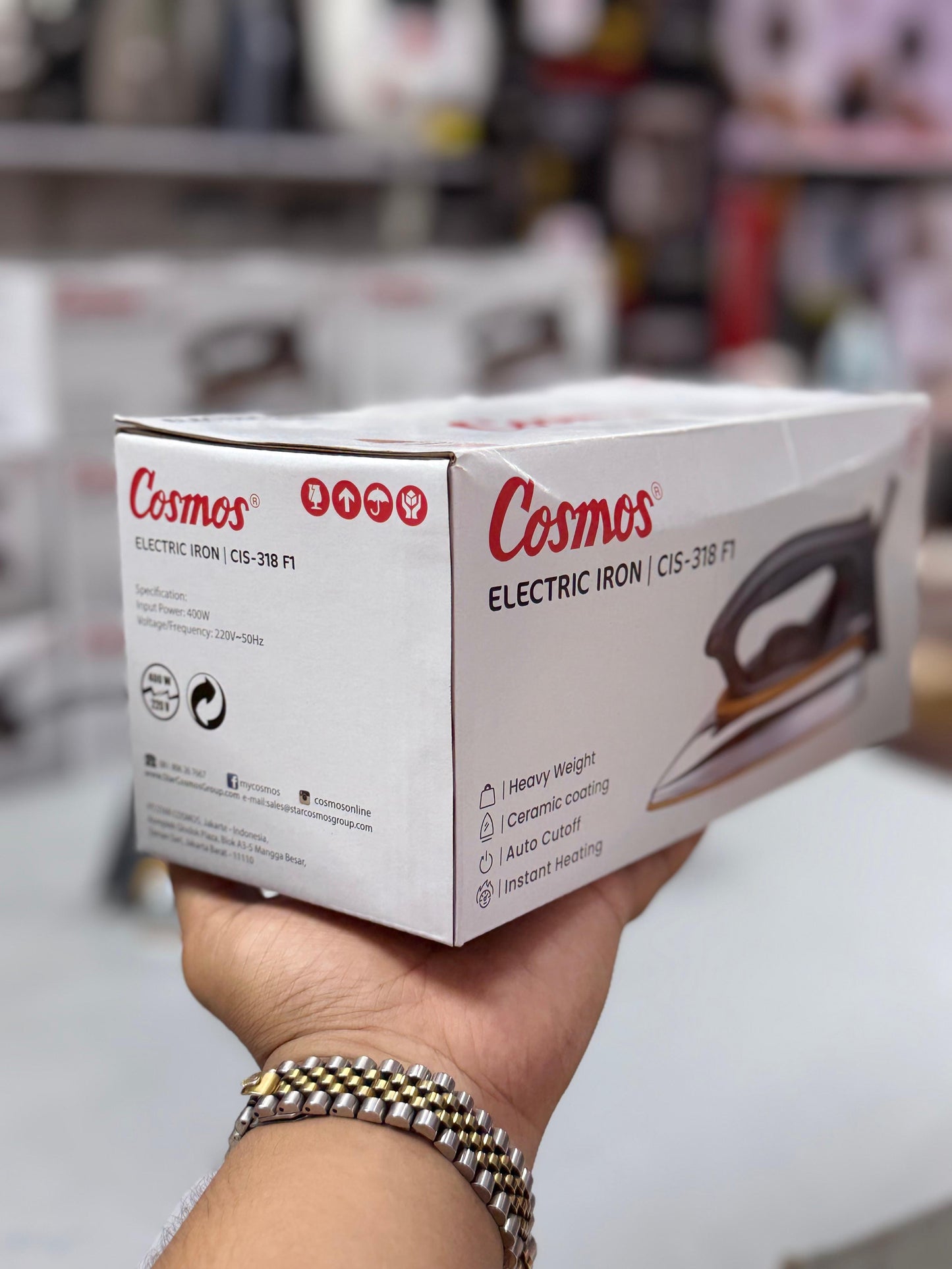 Cosmos Professional Steam Iron - Heavy Duty Electric Iron