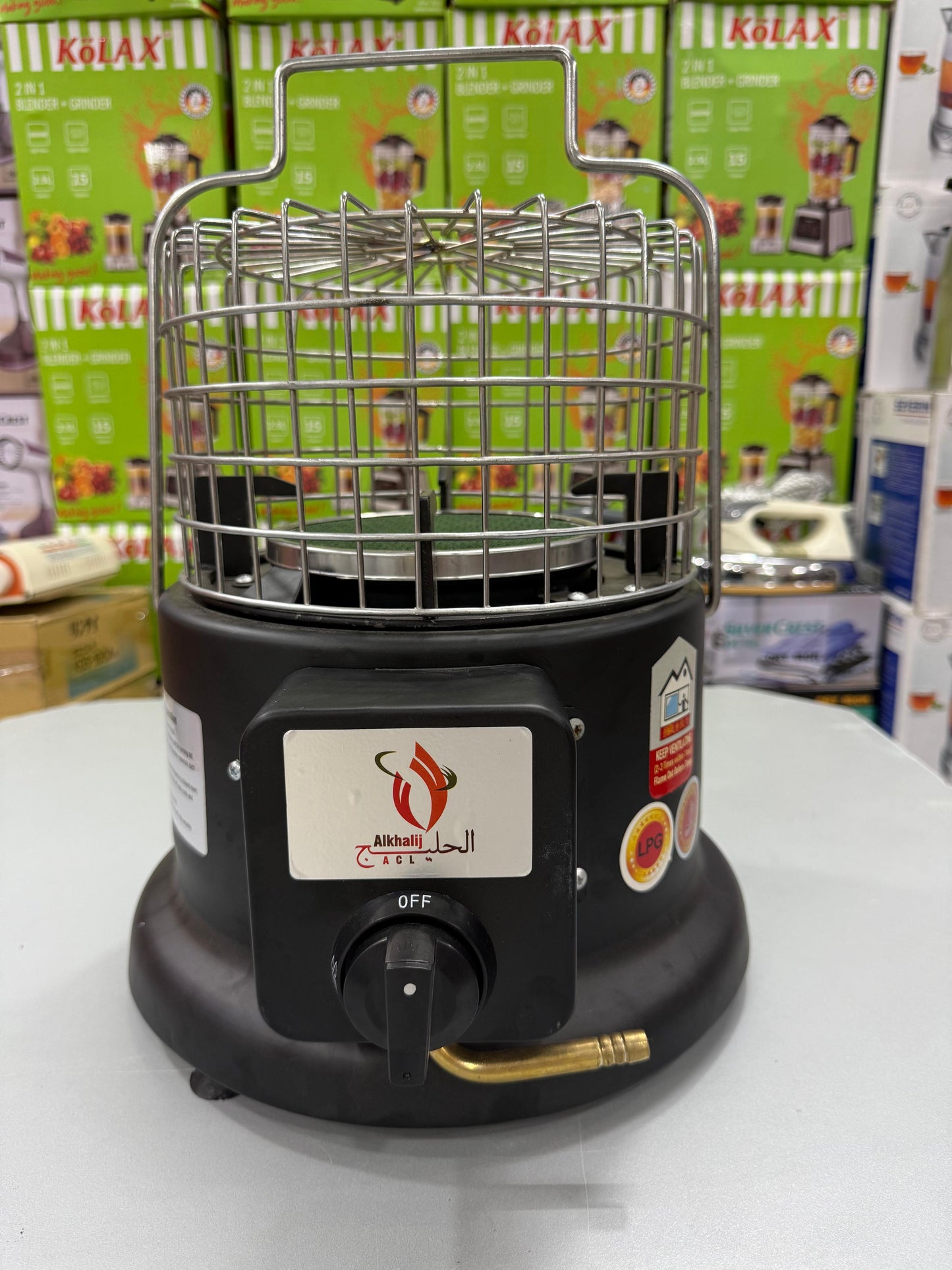 Alkhalij Portable Gas Heater - Red Indoor/Outdoor Heating Solution