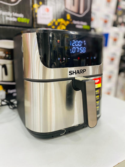 Sharp Air Fryer 8L Family Size XL - Digital Touch Control with Rapid Air Technology.