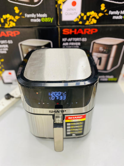 Sharp Air Fryer 8L Family Size XL - Digital Touch Control with Rapid Air Technology.