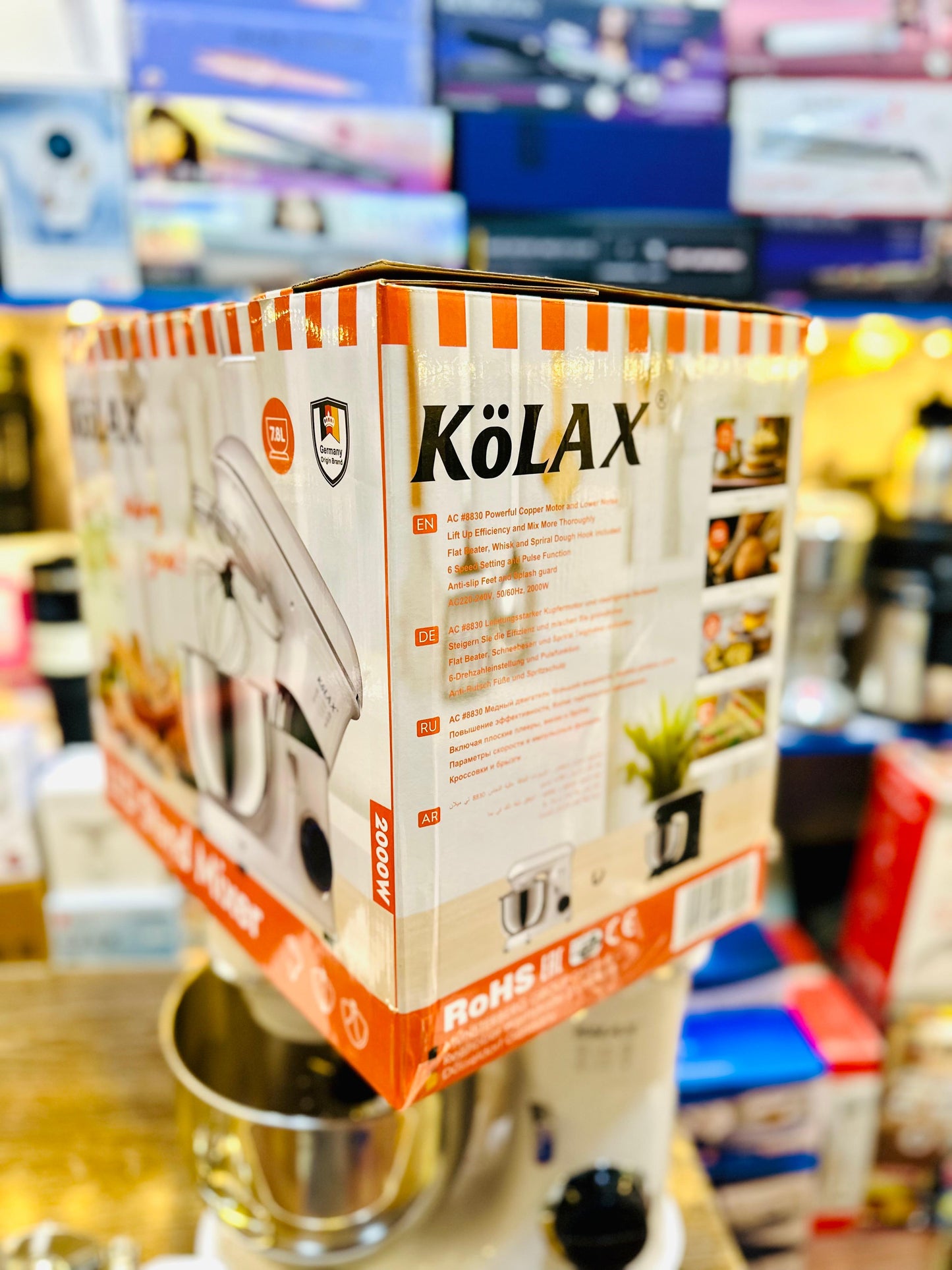 KöLAX Professional Stand Mixer - White ATTA machine
