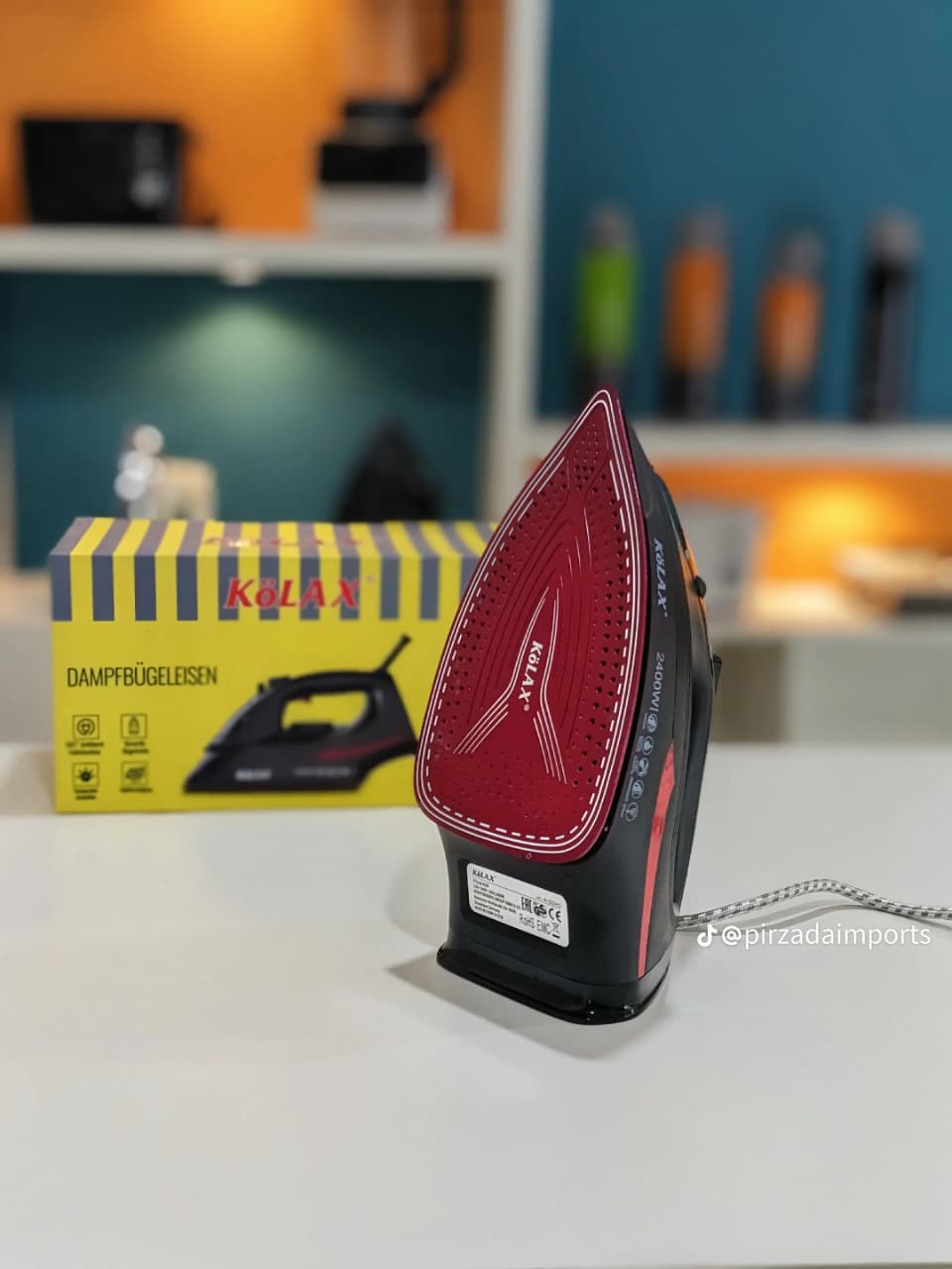 Kolax Germany Steam Iron – 2400W High-Power Ceramic Soleplate