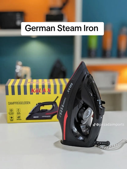 Kolax Germany Steam Iron – 2400W High-Power Ceramic Soleplate